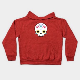 Sugar skull flower Kids Hoodie